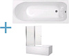 Картинка анонса товара «акриловая ванна aquanet west 160x70 (+ шторка aquanet alfa 4 nf6222-pivot) 00204054 + 00196049»