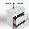 Тумба с раковиной Aquanet Ирис new 70 00312426 напольная белый глянец Тумба с раковиной Aquanet Ирис new 70 00312426 напольная белый глянец