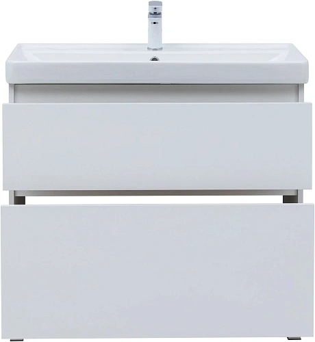 Тумба под раковину Aquanet Вега 90 00344124 напольная, белый глянец Тумба под раковину Aquanet Вега 90 00344124 напольная, белый глянец