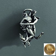 Крючок Art&Max Romantic (AM-B-0812-B) бронза (двойной) Крючок Art&Max Romantic (AM-B-0812-B) бронза (двойной)
