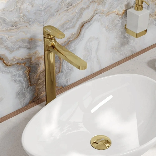 Смеситель для раковины WasserKRAFT Neckar 2103H золото Смеситель для раковины WasserKRAFT Neckar 2103H золото