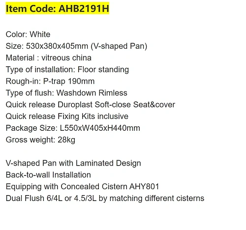 Унитаз приставной ARROW AB2191 белый без сиденья Унитаз приставной ARROW AB2191 белый без сиденья