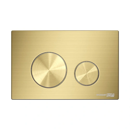 Клавиша смыва WasserKRAFT MG02 матовое золото с клавишей смыва матовое золото Клавиша смыва WasserKRAFT MG02 матовое золото с клавишей смыва матовое золото