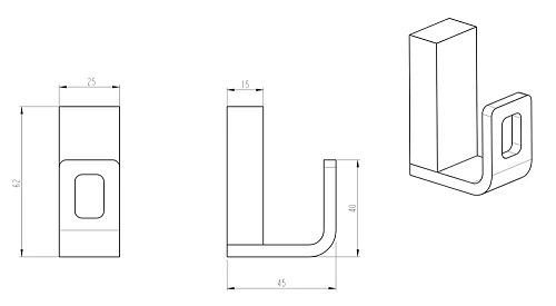 Крючок Boheme Q 10946-MW белый матовый Крючок Boheme Q 10946-MW белый матовый