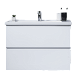 Детальная картинка товара «тумба с раковиной orans bc-4023-600 w раковина, цвет: uv005 (600x480x570) 4023600wuv005»