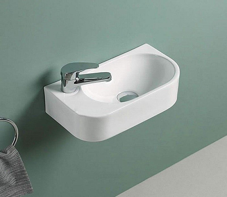 Раковина CeramaLux 78204R накладная/подвесная, белый