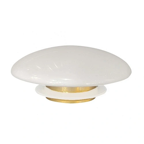 Накладка на донный клапа ABBER AC0014 белая, керамика Накладка на донный клапа ABBER AC0014 белая, керамика