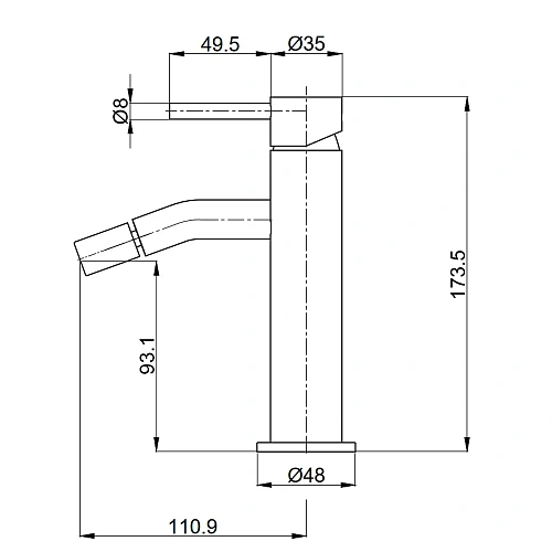 Смеситель для биде AQUAme Siena AQM 6216BG Brushed gold AQM6216BG Смеситель для биде AQUAme Siena AQM 6216BG Brushed gold AQM6216BG