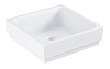 Картинка анонса товара «раковина grohe cube ceramic, свободностоящая, без перелива 40 см, альпин-белый (3948200h)»