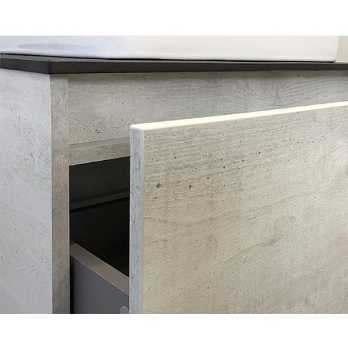 Тумба с раковиной Comforty Прага-60 00-00014536 дуб белый с графитовой столешницей и раковиной Comforty PZ-6068 Тумба с раковиной Comforty Прага-60 00-00014536 дуб белый с графитовой столешницей и раковиной Comforty PZ-6068