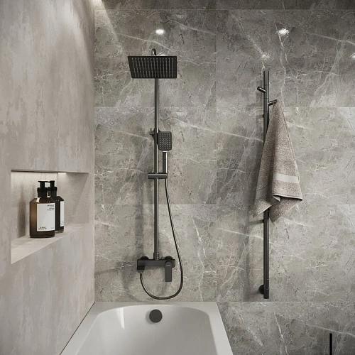 Душевая система GROSSMAN Cosmo 500.K35.02.420 графит сатиновый Душевая система GROSSMAN Cosmo 500.K35.02.420 графит сатиновый