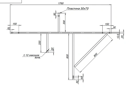 Каркас для ванны Aquanet Capri 160x100 L/R 00243003 Каркас для ванны Aquanet Capri 160x100 L/R 00243003