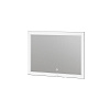 Картинка анонса товара «зеркало grossman sirius (1000x800x45) led с сенсорным выключателем 1210080»
