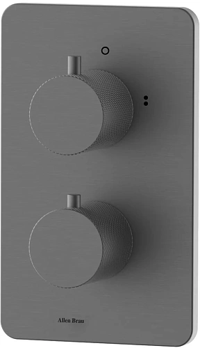 Смеситель для ванны Allen Brau Priority 5.3U123-MG (с внутренней частью, 3 выхода) графит браш Смеситель для ванны Allen Brau Priority 5.3U123-MG (с внутренней частью, 3 выхода) графит браш