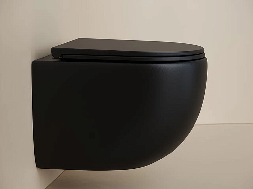 Унитаз подвесной Ceramica Nova UP CN4007MB черный матовый Унитаз подвесной Ceramica Nova UP CN4007MB черный матовый