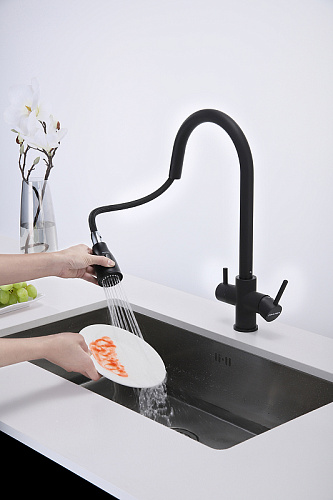 Смеситель для кухни Paulmark LANGE антрацит La214212-AN Смеситель для кухни Paulmark LANGE антрацит La214212-AN