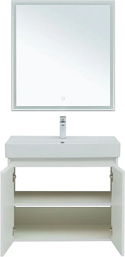 Комплект мебели Aquanet Nova Lite 75 белый глянец (2 дверцы) 00302535 Комплект мебели Aquanet Nova Lite 75 белый глянец (2 дверцы) 00302535