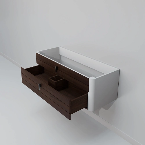 Тумба под раковину ArtDecco Gabriella 120 AGB12W24S000 подвесная, черный орех Тумба под раковину ArtDecco Gabriella 120 AGB12W24S000 подвесная, черный орех