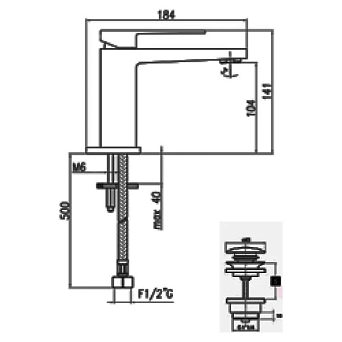 Смеситель для раковины Webert Pegaso PE830102015 Смеситель для раковины Webert Pegaso PE830102015