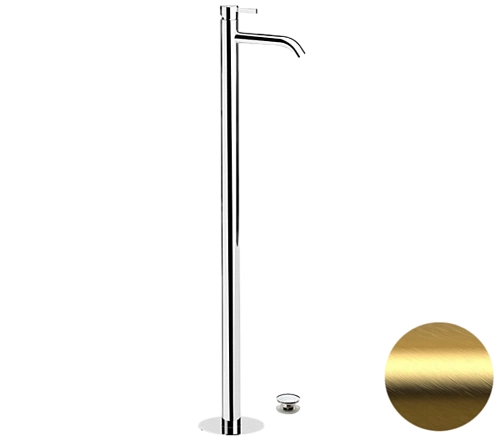 Смеситель для раковины Remer Metrica MC18BG, золото брашированное Смеситель для раковины Remer Metrica MC18BG, золото брашированное