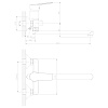 Картинка анонса товара «смеситель для ванны decoroom dr38043 универсальный с поворотным изливом 300 мм»