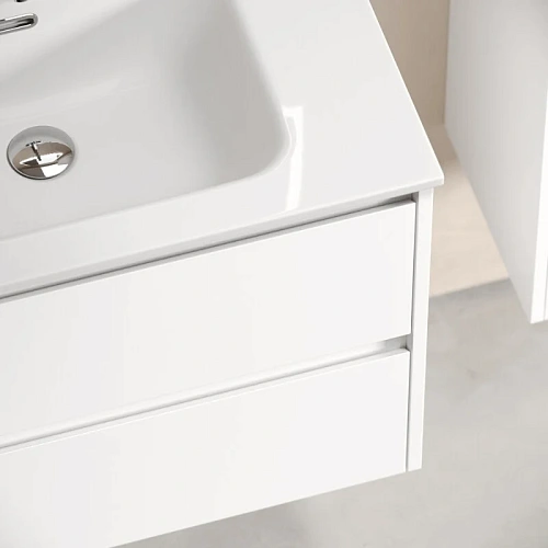 Тумба под раковину Sancos Libra LB70W 690х450х500 белый глянец, подвесная Тумба под раковину Sancos Libra LB70W 690х450х500 белый глянец, подвесная