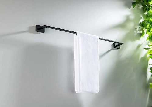 Полотенцедержатель Aquatek ЛИБРА AQ4314MB черный матовый Полотенцедержатель Aquatek ЛИБРА AQ4314MB черный матовый