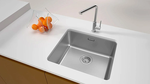 Кухонная мойка Paulmark YUNI 49 UN YU49-BS, брашированная 490х440мм Кухонная мойка Paulmark YUNI 49 UN YU49-BS, брашированная 490х440мм