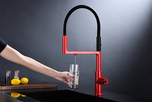 Смеситель для кухни Paulmark Tornado пламя To213402-FI Смеситель для кухни Paulmark Tornado пламя To213402-FI