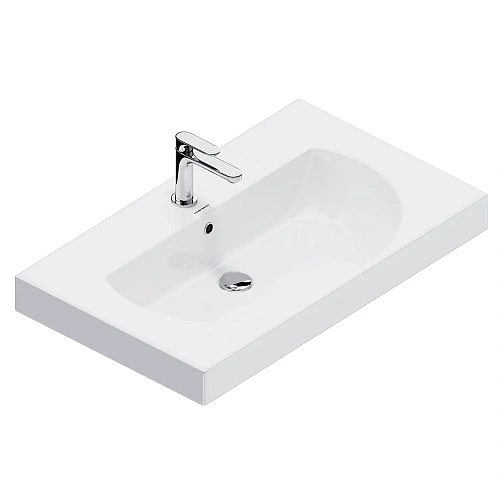 Раковина Kerama Marazzi BUONGIORNO подвесная/мебельная 80, белая глянцевая BG.wb.80 Раковина Kerama Marazzi BUONGIORNO подвесная/мебельная 80, белая глянцевая BG.wb.80