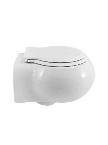 Унитаз подвесной CEZARES GRANDE CZR-308-TH-TOR/SC безободковый с сиденьем и смывом TORNADO Унитаз подвесной CEZARES GRANDE CZR-308-TH-TOR/SC безободковый с сиденьем и смывом TORNADO