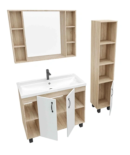 Зеркало GROSSMAN ФЛАЙ-100 см универсальное дуб сонома 100x75 201001 Зеркало GROSSMAN ФЛАЙ-100 см универсальное дуб сонома 100x75 201001