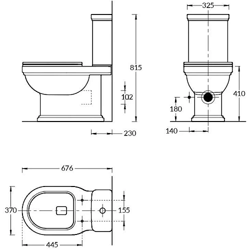 Унитаз напольный Kerama Marazzi POMPEI белый глянцевый PO.wc.01 Унитаз напольный Kerama Marazzi POMPEI белый глянцевый PO.wc.01