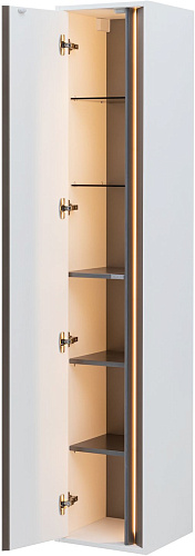 Шкаф-пенал Allen Brau Activity 35 1.34001.WM R белый матовый/черный брашированный Шкаф-пенал Allen Brau Activity 35 1.34001.WM R белый матовый/черный брашированный