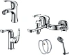 Комплект смесителей D&amp;K DA1370001SET (DA1372101,DA1372201,DA1373201)