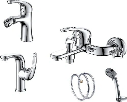Комплект смесителей D&K DA1370001SET (DA1372101,DA1372201,DA1373201) Комплект смесителей D&K DA1370001SET (DA1372101,DA1372201,DA1373201)