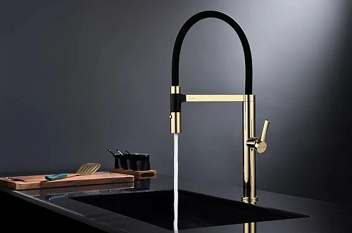 Смеситель для кухни Paulmark Leader золото Le214101-G Смеситель для кухни Paulmark Leader золото Le214101-G