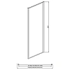 Боковая стенка Aquatek 900x2000, для комбинации с дверью, профиль хром, стекло прозрачное AQ ARI WA AQ ARI WA 09020CH Боковая стенка Aquatek 900x2000, для комбинации с дверью, профиль хром, стекло прозрачное AQ ARI WA AQ ARI WA 09020CH