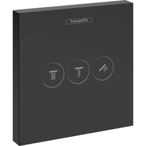 Переключатель потоков Hansgrohe ShowerSelect 15764670, матовый черный Переключатель потоков Hansgrohe ShowerSelect 15764670, матовый черный
