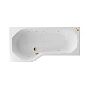 Акриловая ванна EXCELLENT Be Spot 160x80 левая SOFT золото WAEX.BSL16.SOFT.GL