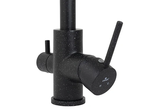 Смеситель для кухни Kaiser Merkur 26744-12 Black SandBeige боковой под фильтр R-излив черный мрамор Смеситель для кухни Kaiser Merkur 26744-12 Black SandBeige боковой под фильтр R-излив черный мрамор