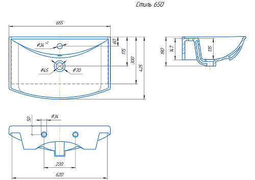 Тумба под раковину BRIZ Бриз т2-65 под раковину Стиль 362 03-02065-04 00 БЕЛ белый Тумба под раковину BRIZ Бриз т2-65 под раковину Стиль 362 03-02065-04 00 БЕЛ белый