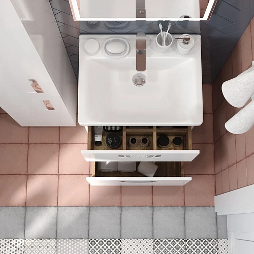 Тумба под раковину BRIZ Ирида т8-60 под раковину Миранда 234 03-08060-18 00 БЕЛ белый Тумба под раковину BRIZ Ирида т8-60 под раковину Миранда 234 03-08060-18 00 БЕЛ белый