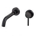 Смеситель для раковины Milacio Ultra ( MCU.552.MB ) настенный, черный матовый Смеситель для раковины Milacio Ultra ( MCU.552.MB ) настенный, черный матовый