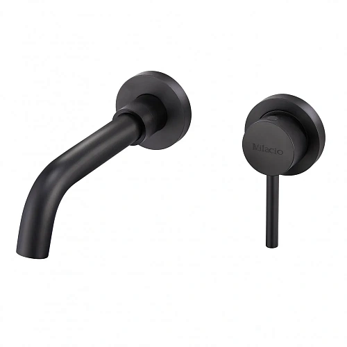 Смеситель для раковины Milacio Ultra ( MCU.552.MB ) настенный, черный матовый Смеситель для раковины Milacio Ultra ( MCU.552.MB ) настенный, черный матовый