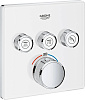 Картинка анонса товара «смеситель для душа grohe grohtherm smartcontrol на 3 выхода, белая луна (29157ls0) внешняя часть тер»