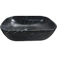 Раковина Ceruttispa CR8215MMB 455х320х135 накладная, мрамор матовый черный, прямоугольная Раковина Ceruttispa CR8215MMB 455х320х135 накладная, мрамор матовый черный, прямоугольная