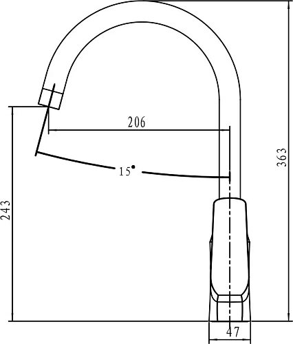 Смеситель для кухни Kaiser Glory 69044 Смеситель для кухни Kaiser Glory 69044