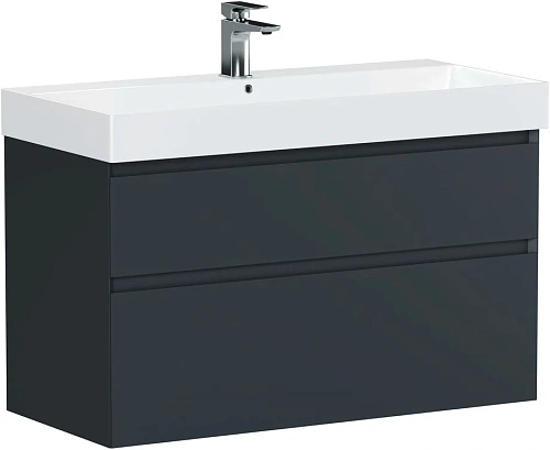 Тумба под раковину Allen Brau Infinity 100 1.210027.AM антрацит матовый Тумба под раковину Allen Brau Infinity 100 1.210027.AM антрацит матовый
