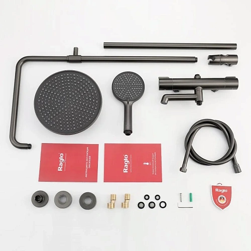 Душевая система Raglo R20.26.09, графит Душевая система Raglo R20.26.09, графит